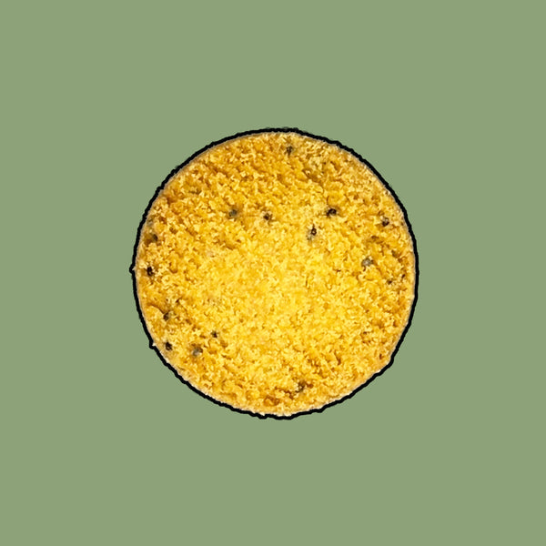 Grana padano, papavero e pepe nero