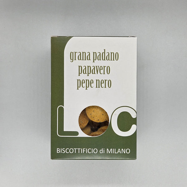 Grana padano, papavero e pepe nero